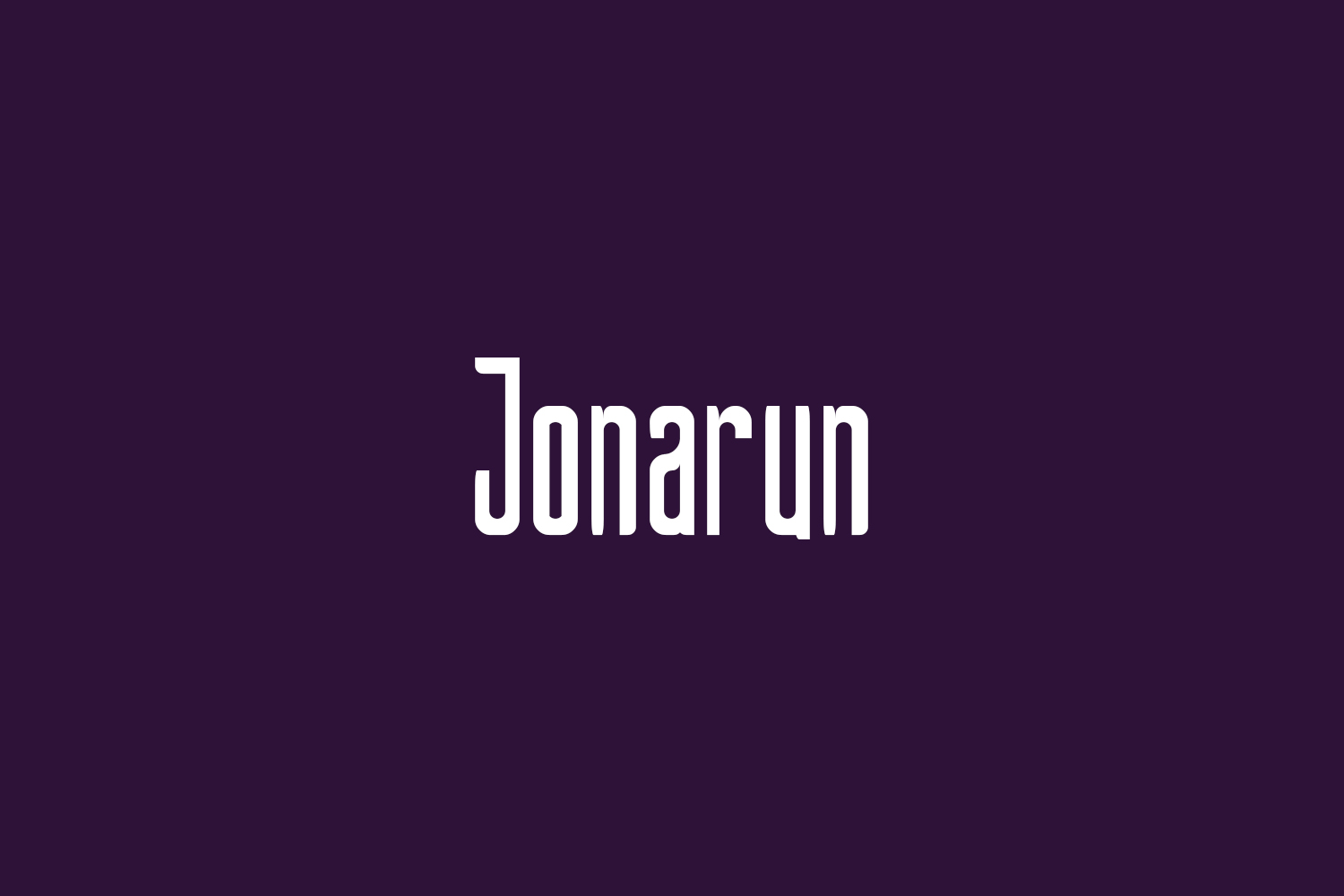 Jonarun Free Font