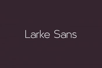 Larke Sans Free Font