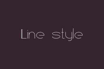 Line style Free Font