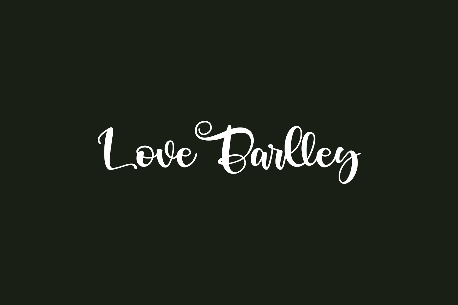 Love Barlley Free Font