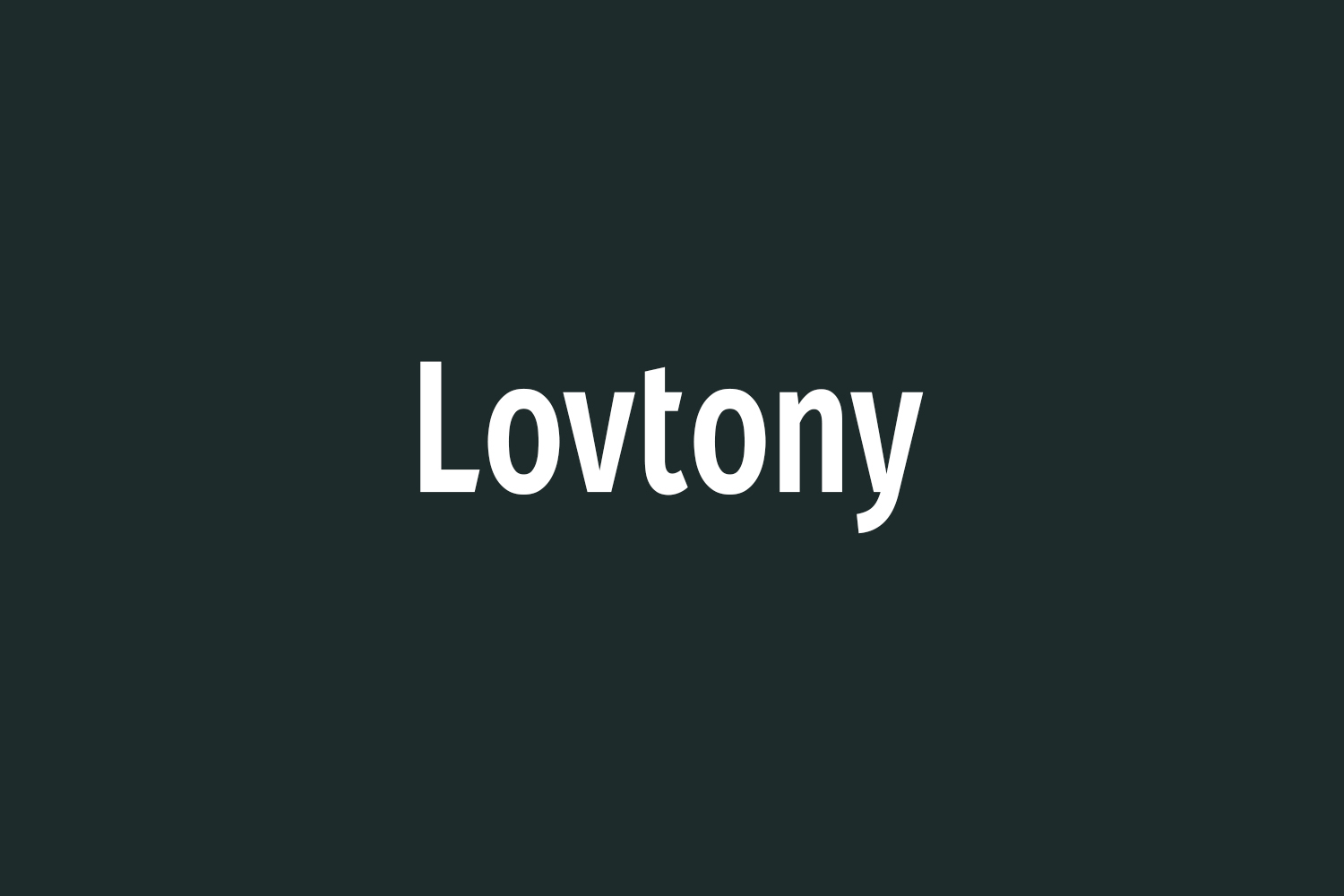Lovtony Free Font