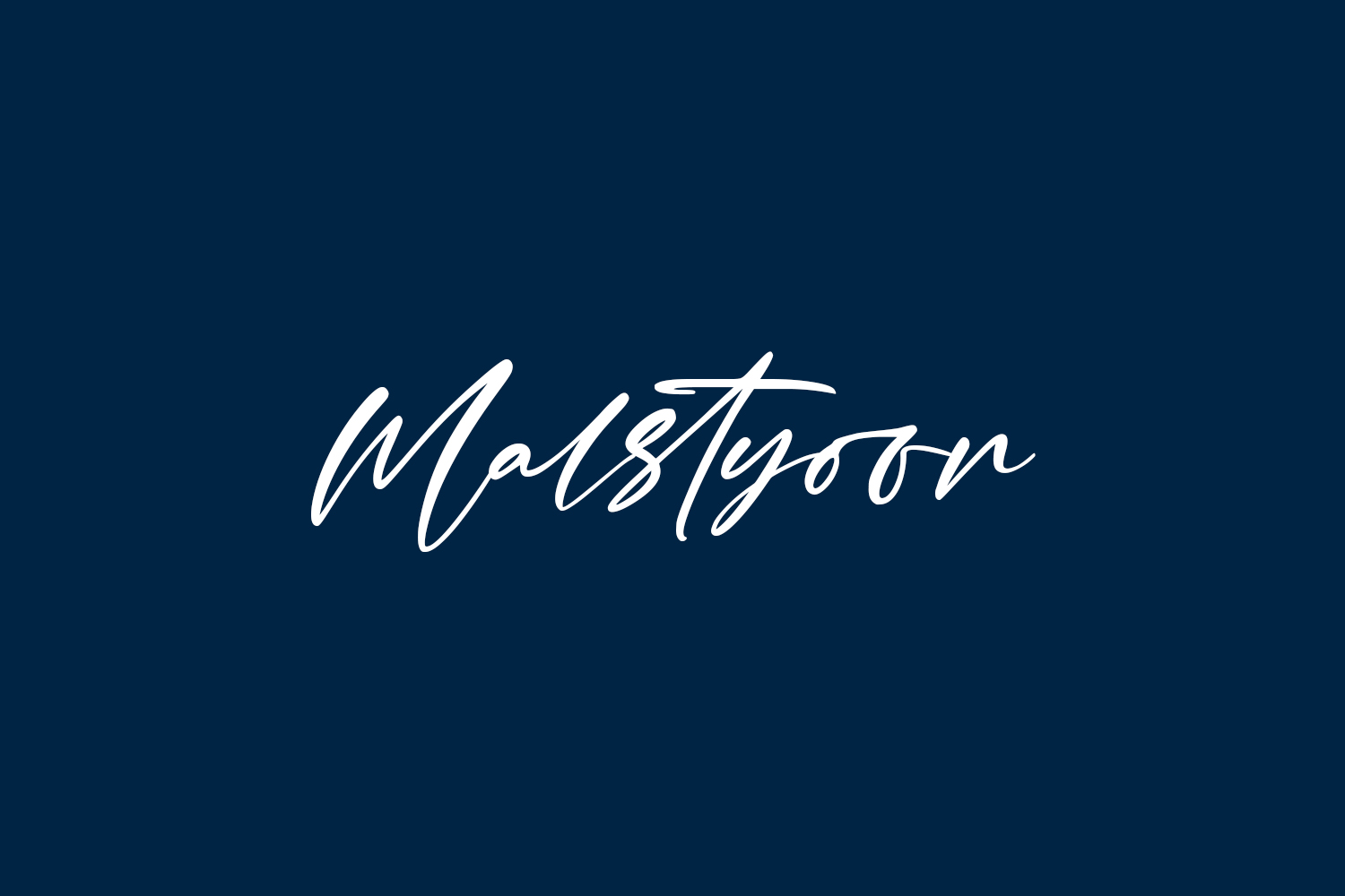 Malstyoor Free Font