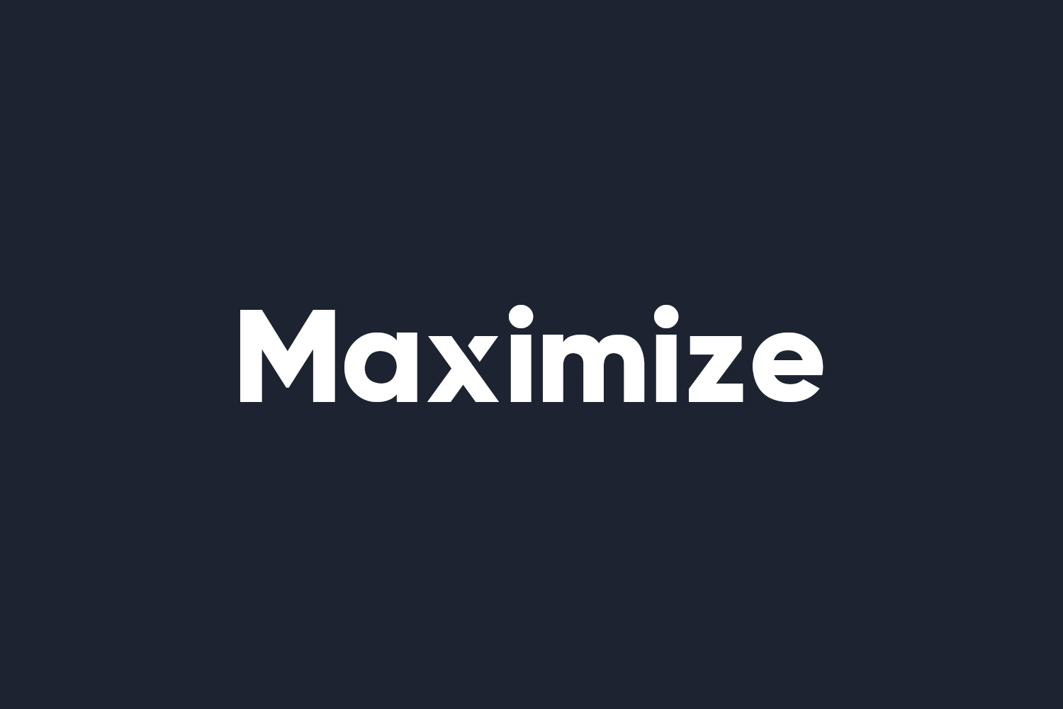 Maximize Free Font