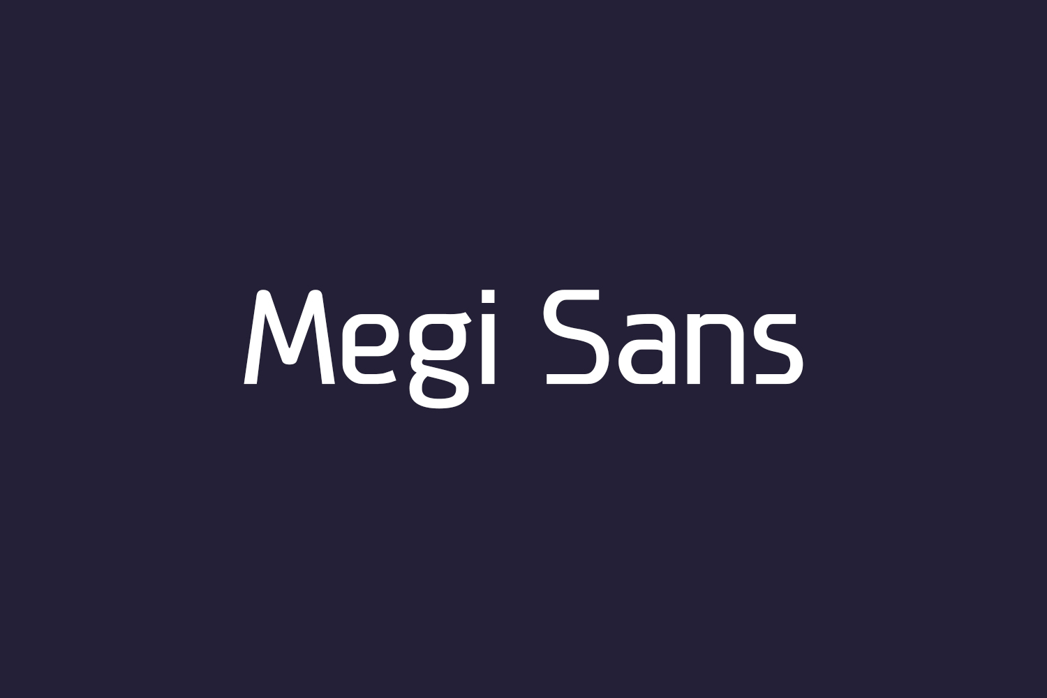 Megi Sans Free Font