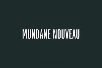 Mundane Nouveau Free Font