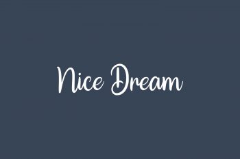 Nice Dream Free Font