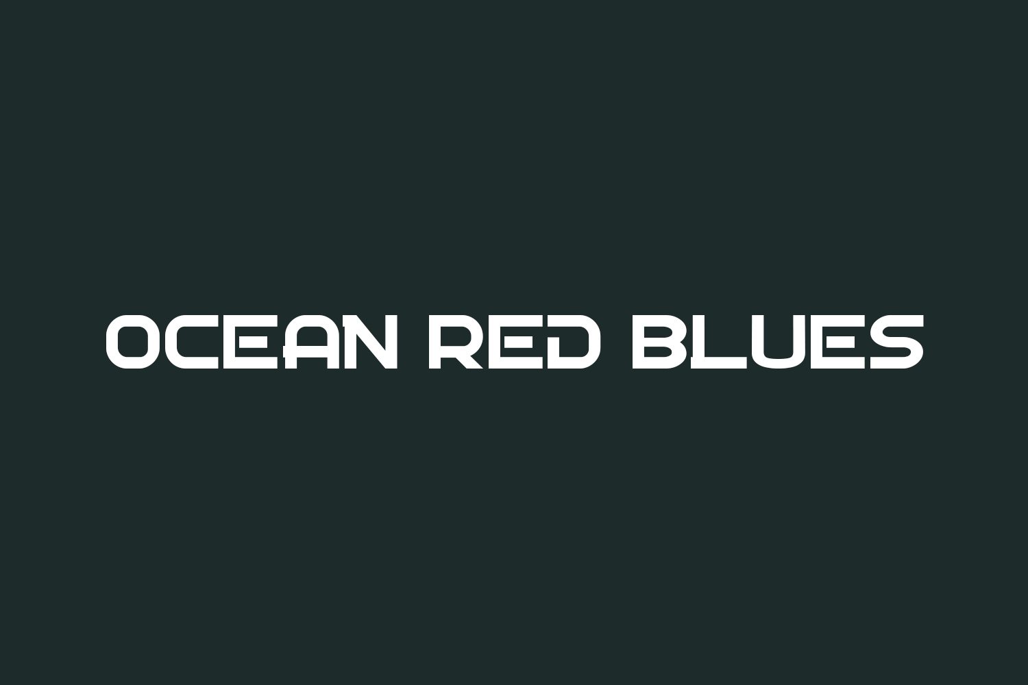 Ocean Red Blues Free Font