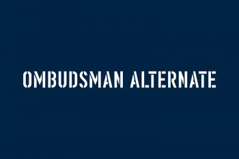 Ombudsman Alternate Free Font