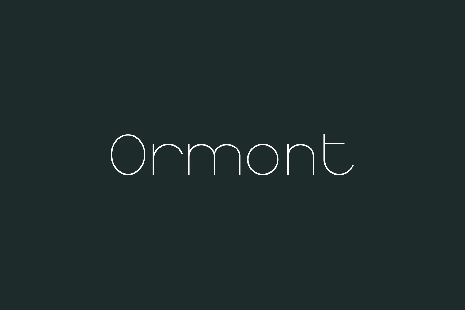 Ormont Free Font