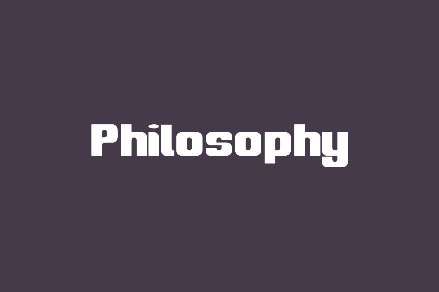 Philosophy Free Font
