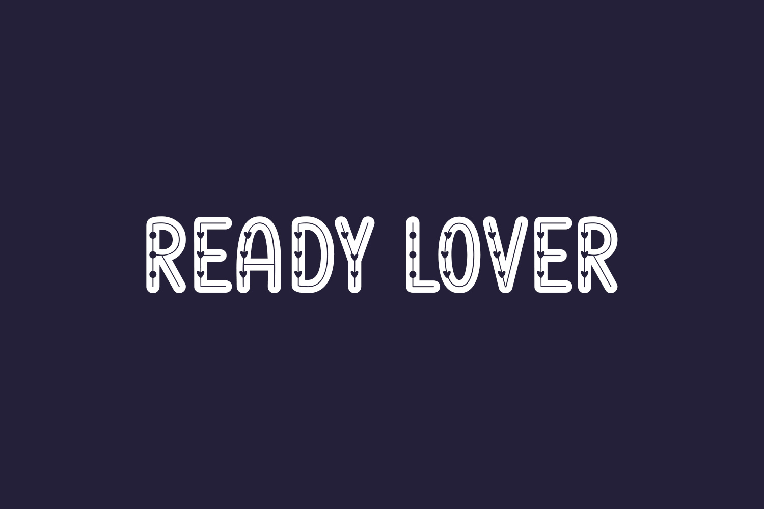 Ready Lover Free Font