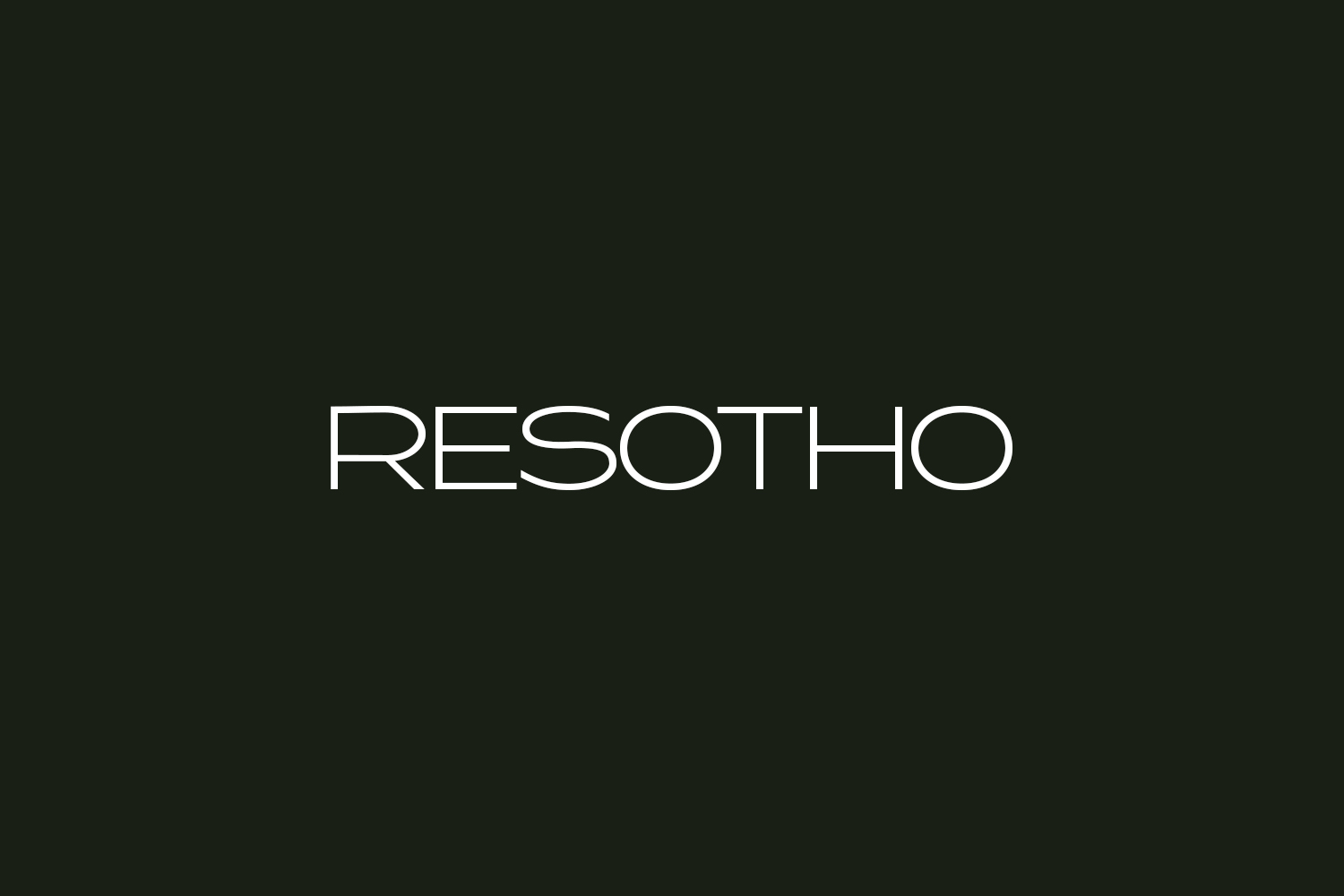 Resotho Free Font