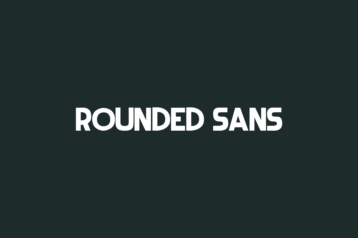 Rounded Sans Free Font