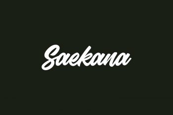 Saekana Free Font