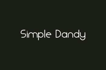 Simple Dandy Free Font