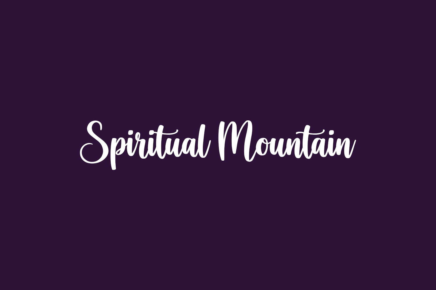 Spiritual Mountain Free Font