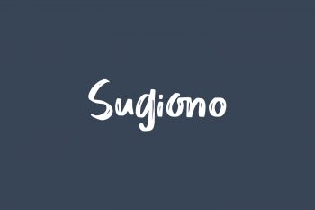 Sugiono Free Font