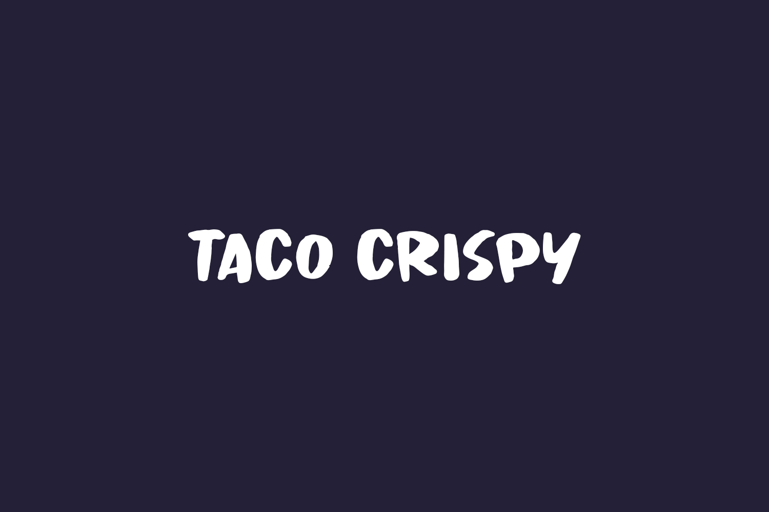 Taco Crispy Free Font