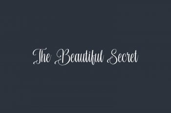 The Beautiful Secret Free Font