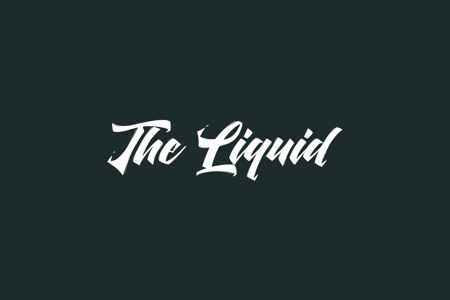 The Liquid Free Font