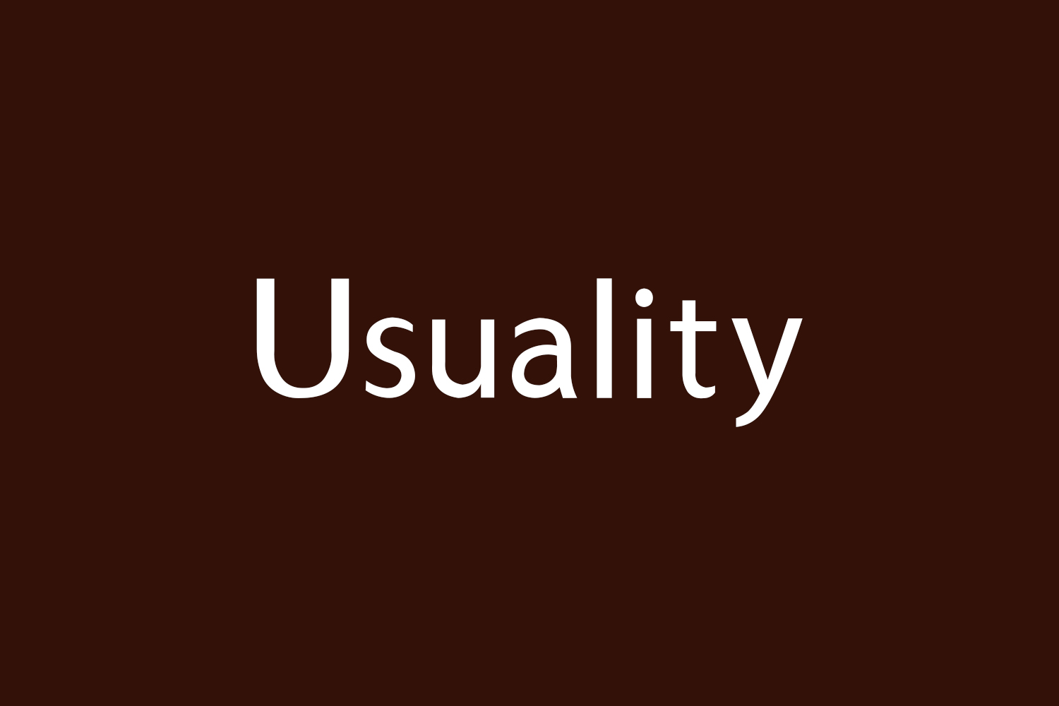 Usuality Free Font