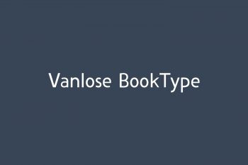 Vanlose BookType Free Font