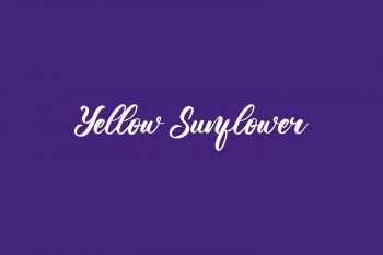 Yellow Sunflower Free Font