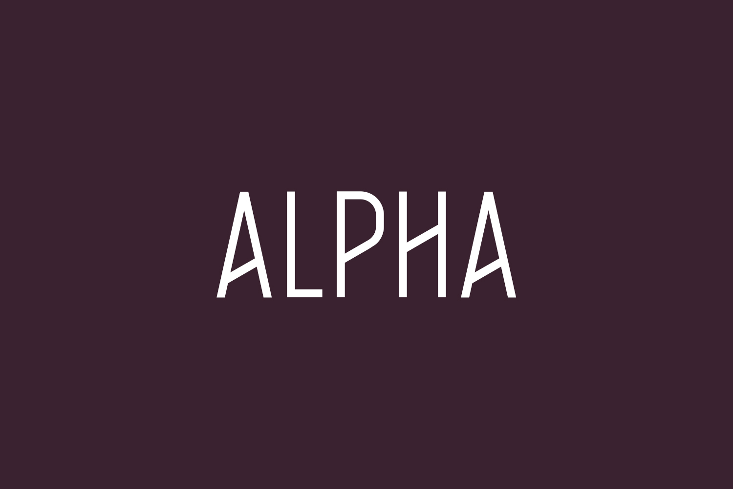 Alpha | Fonts Shmonts