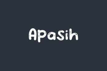 Apasih Free Font