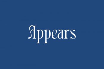 Appears Free Font