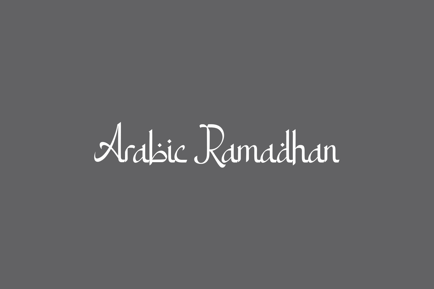 Arabic Ramadhan Free Font