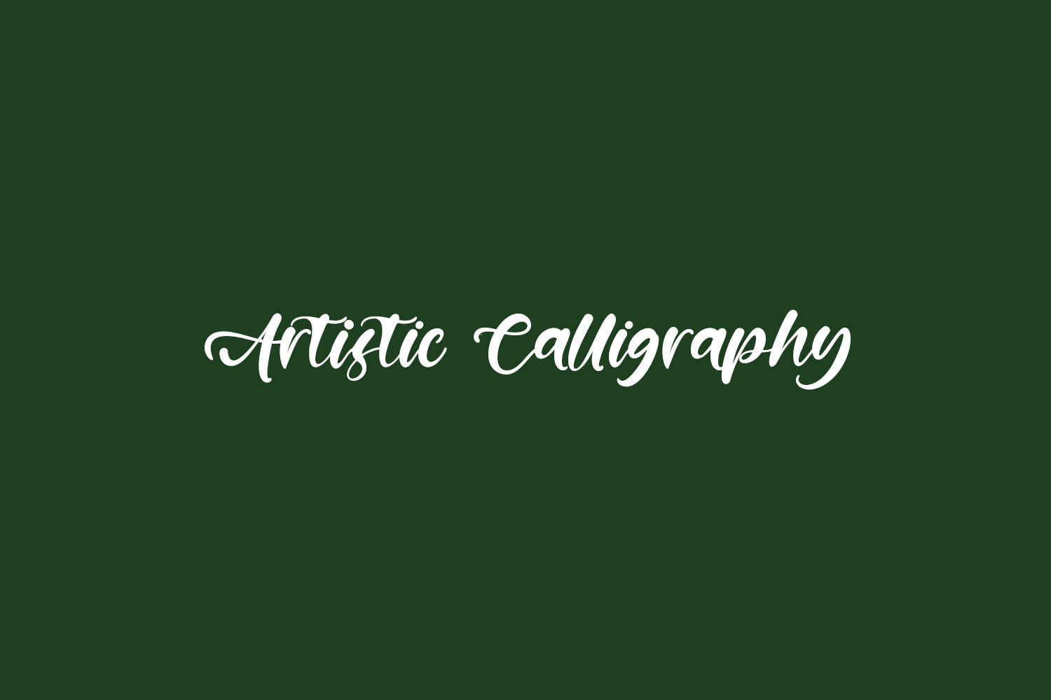 Artistic Calligraphy Free Font