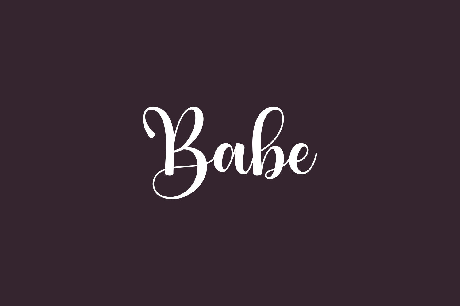 Babe Free Font