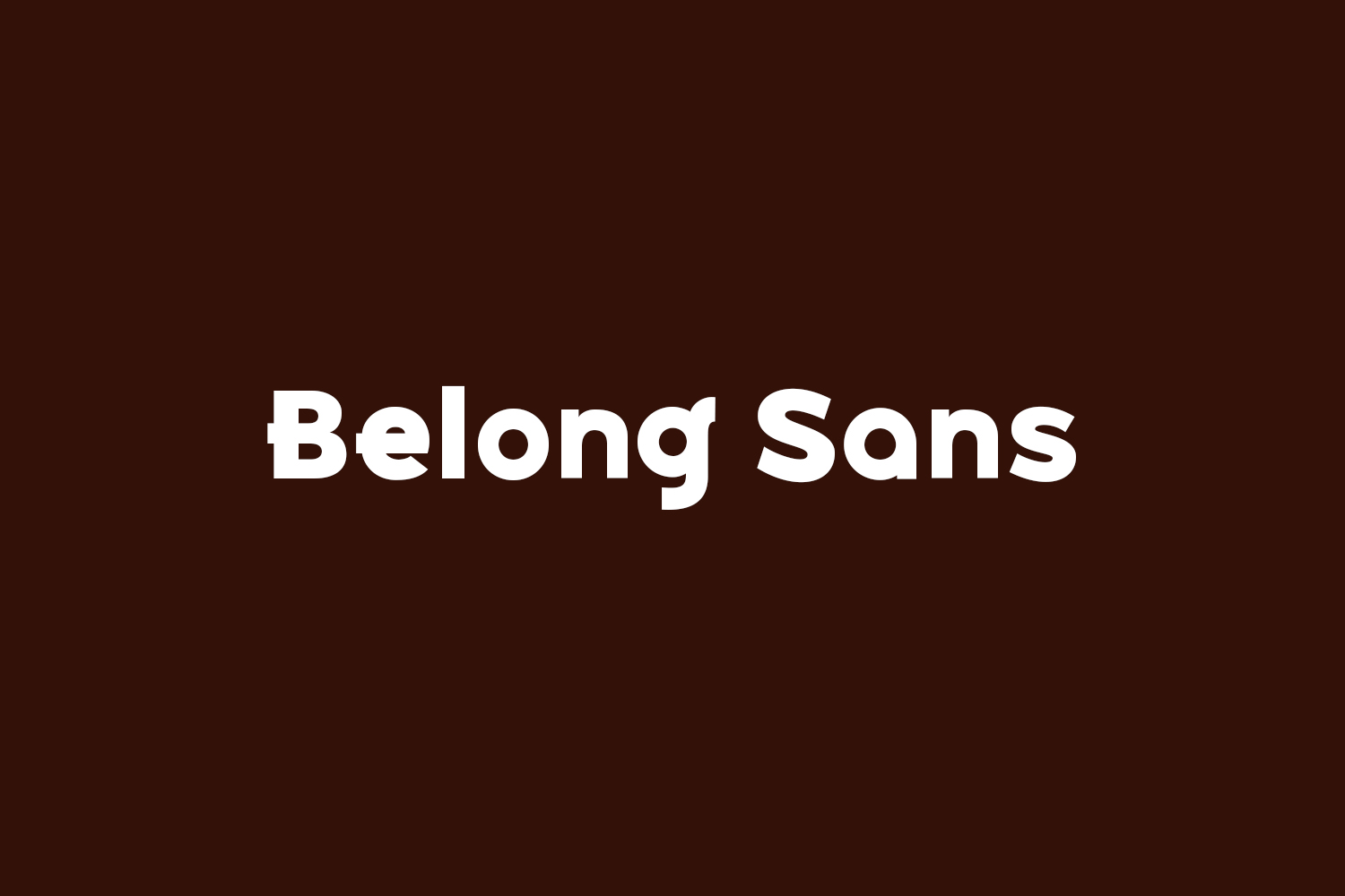 Belong Sans Regular