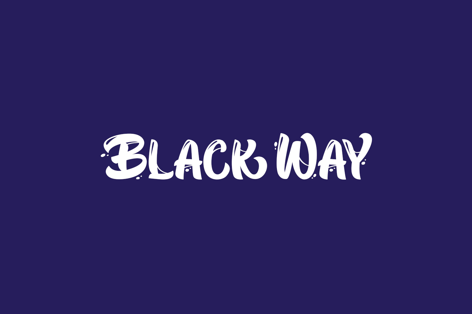 Black Way Free Font