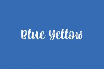 Blue Yellow Free Font