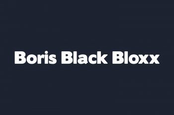 Boris Black Bloxx Free Font