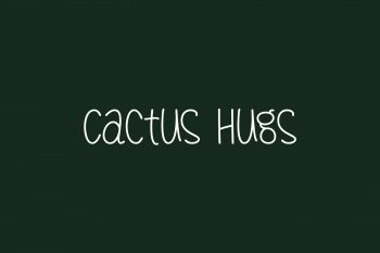 Cactus Hugs Free Font