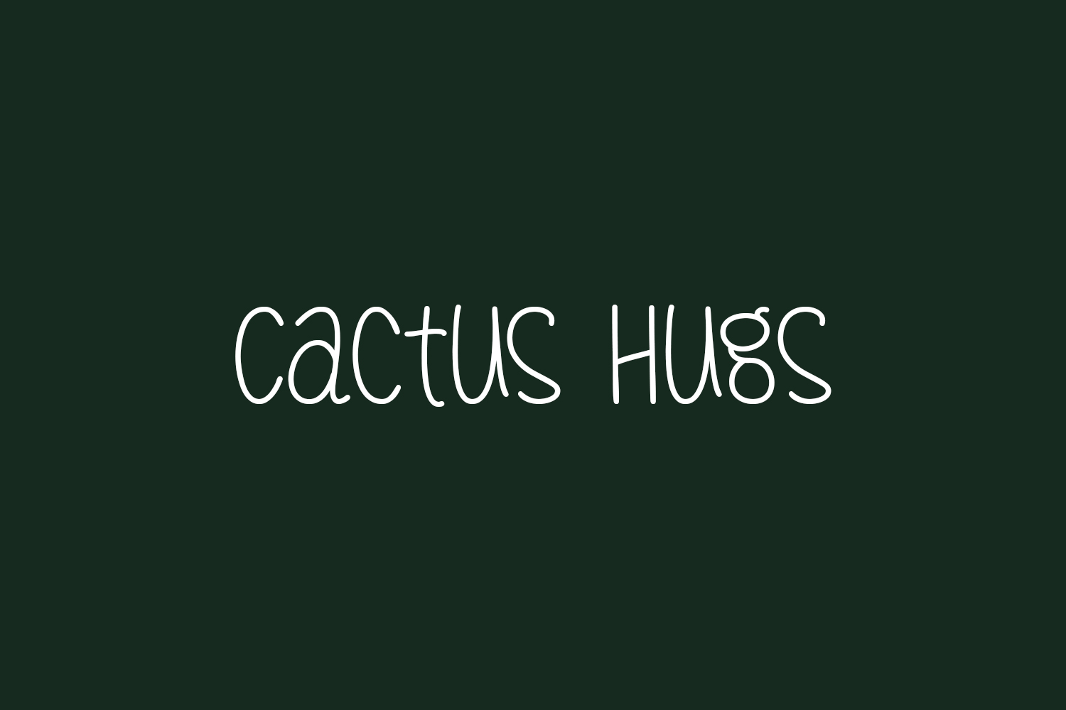 Cactus Hugs Free Font