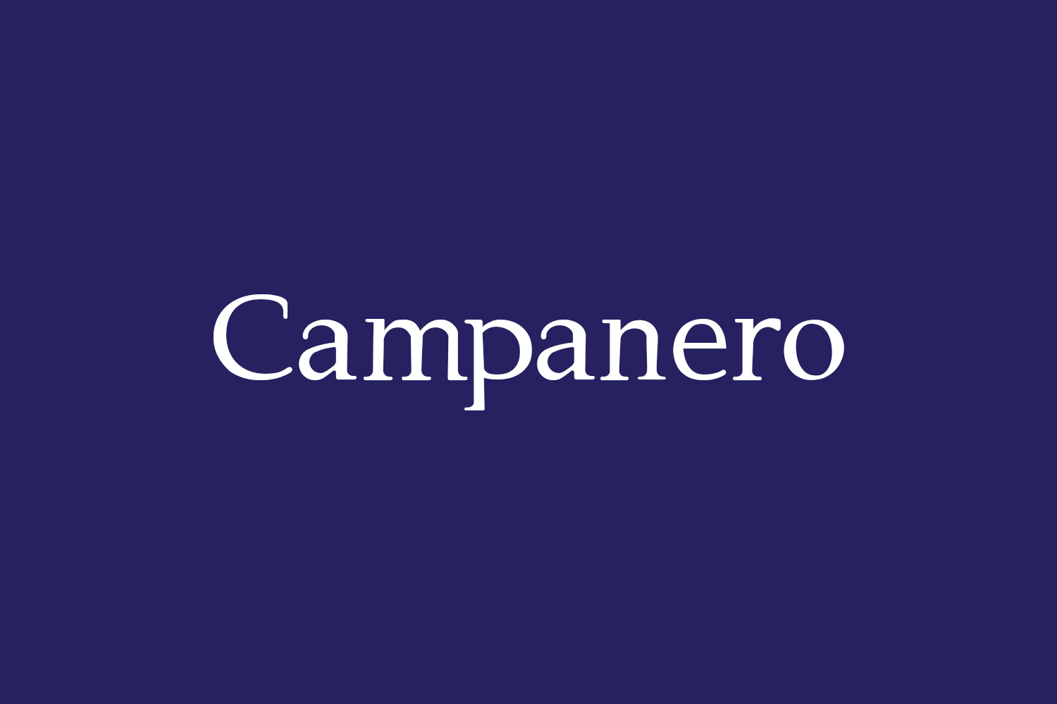 Campanero Free Font