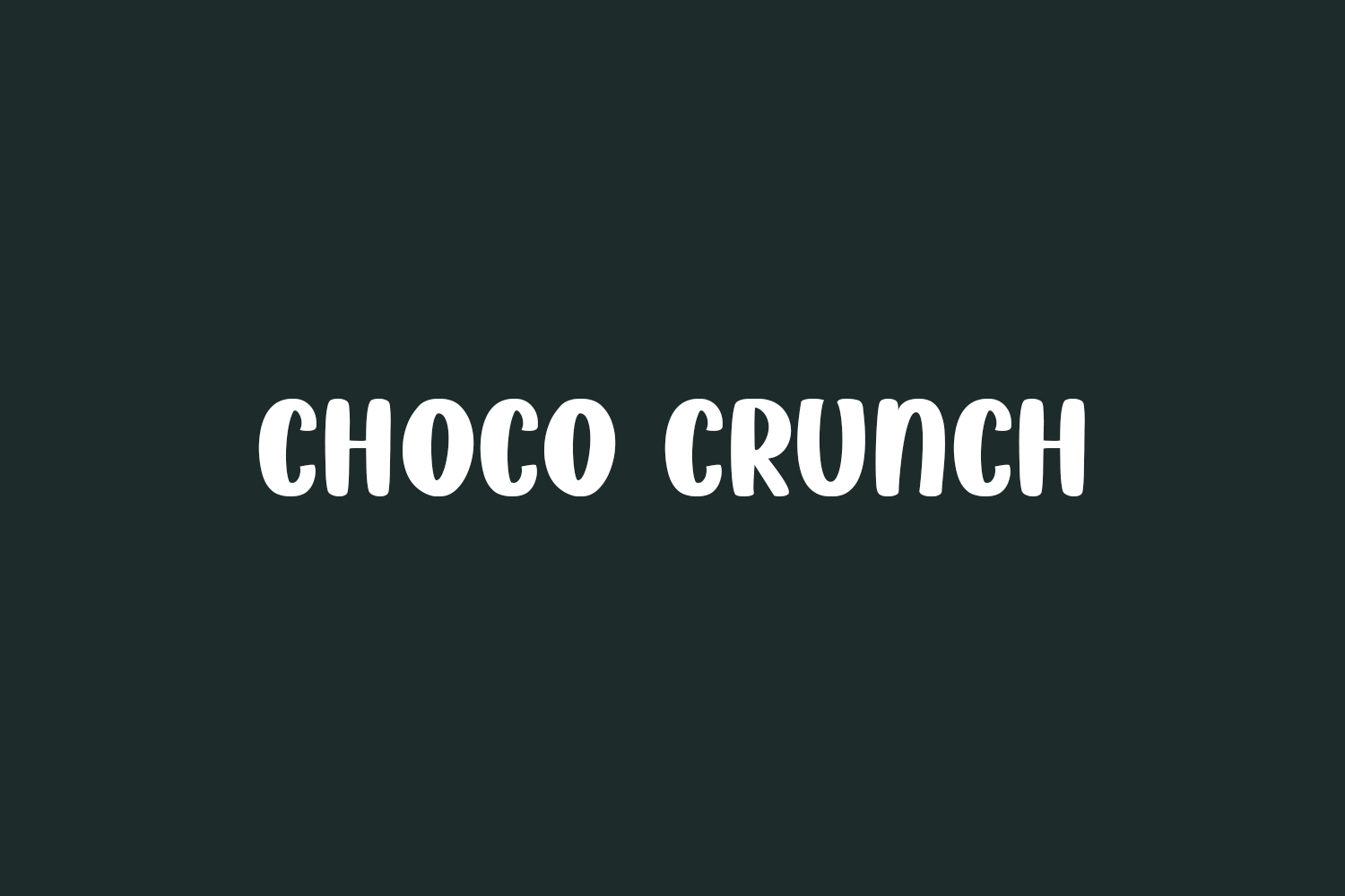 Choco Crunch Free Font