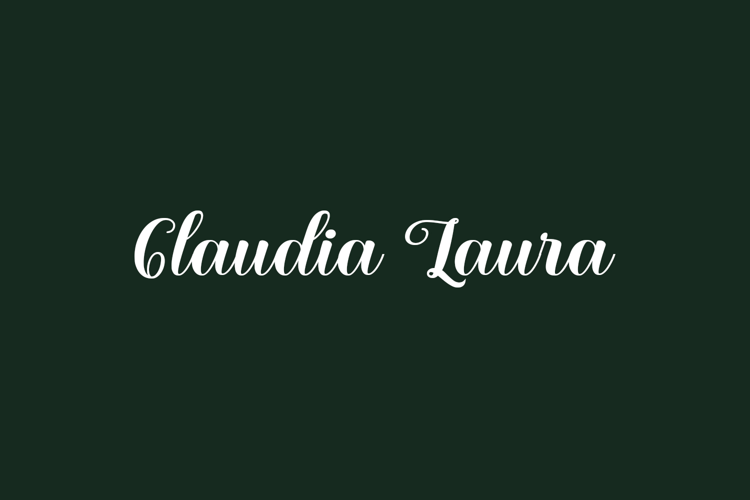 Claudia Laura Free Font