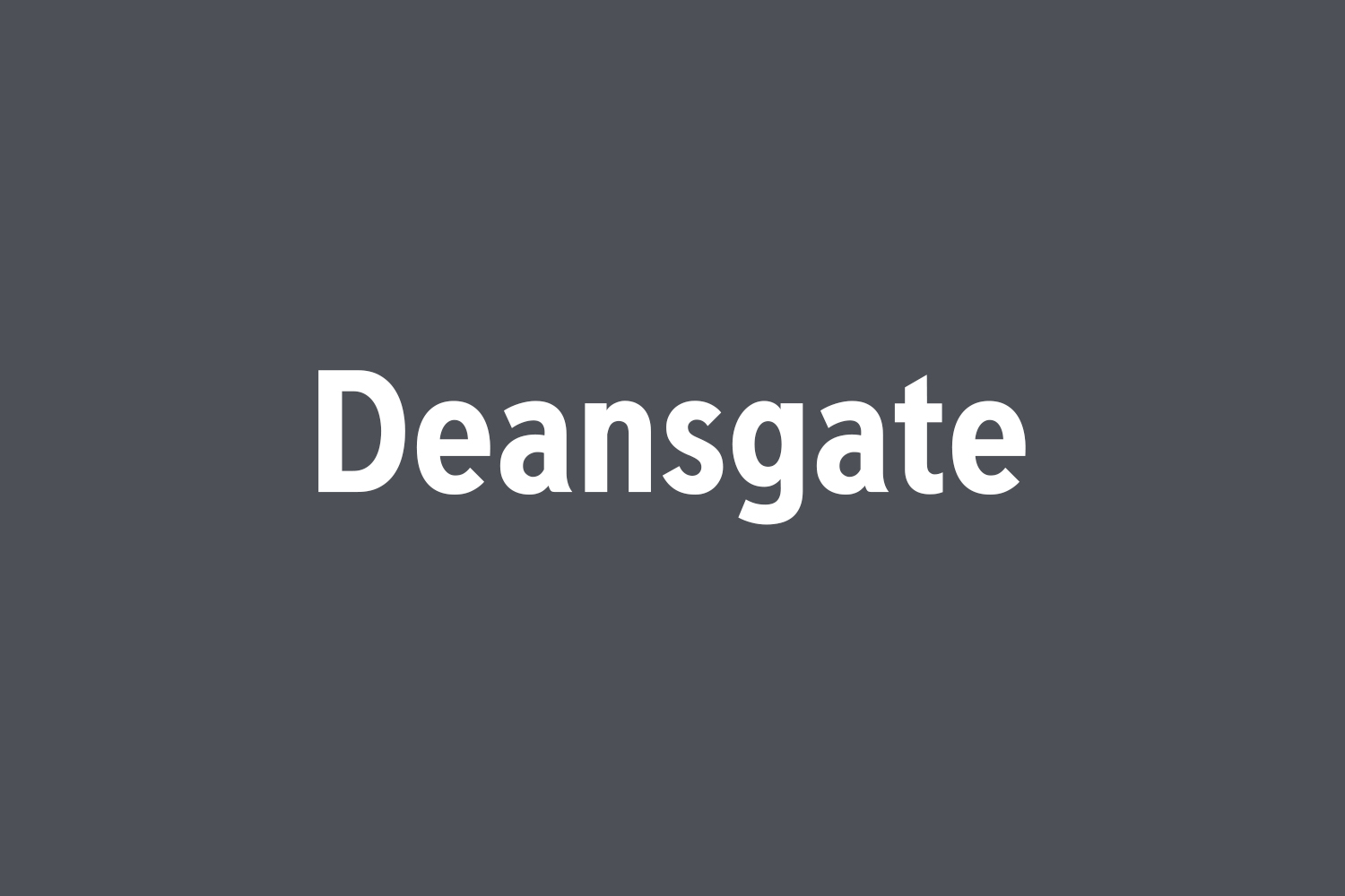 Deansgate Free Font