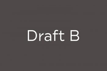Draft B Free Font