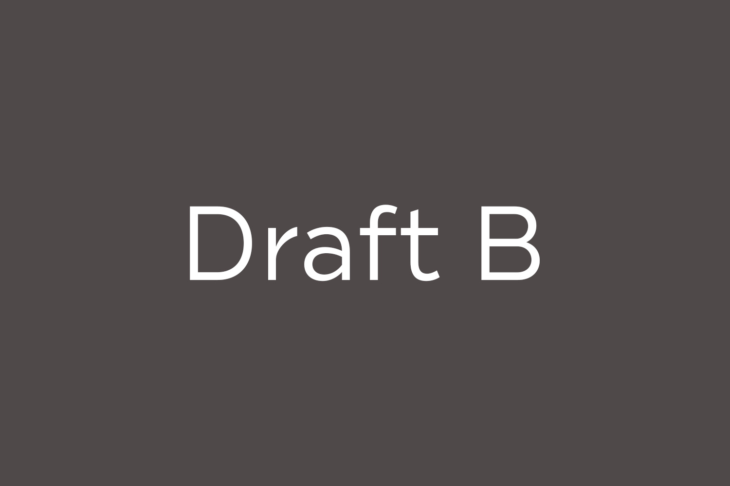 Draft B Free Font