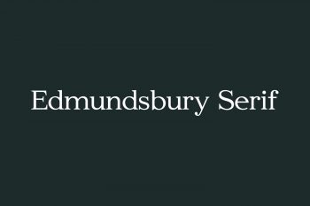 Edmundsbury Serif Free Font