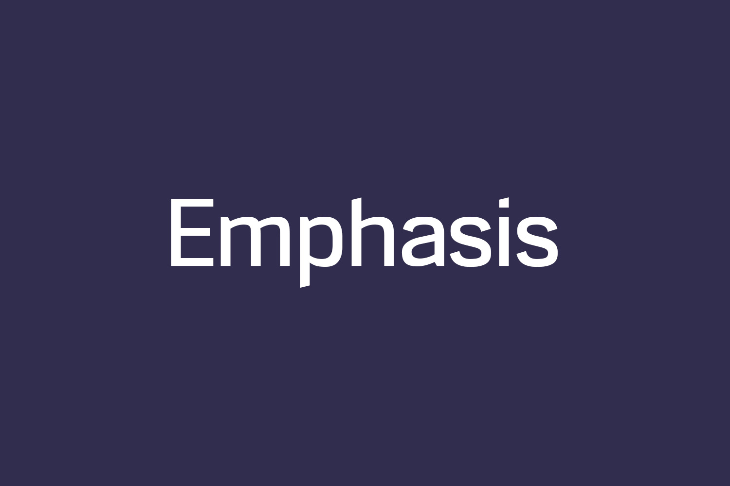 Emphasis Free Font