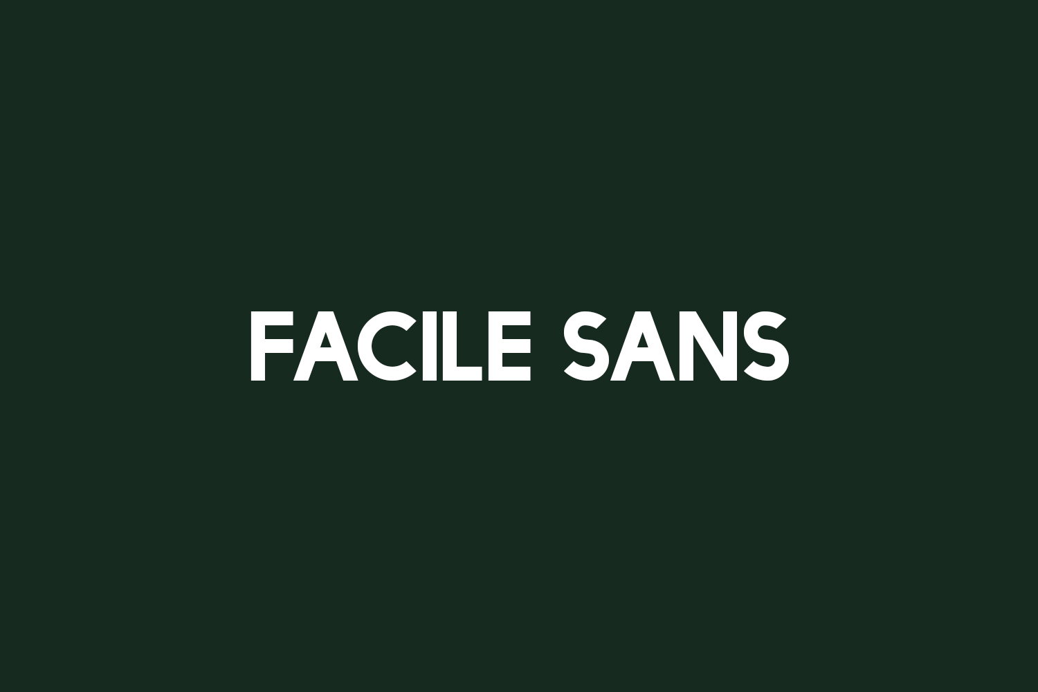 Facile Sans Free Font