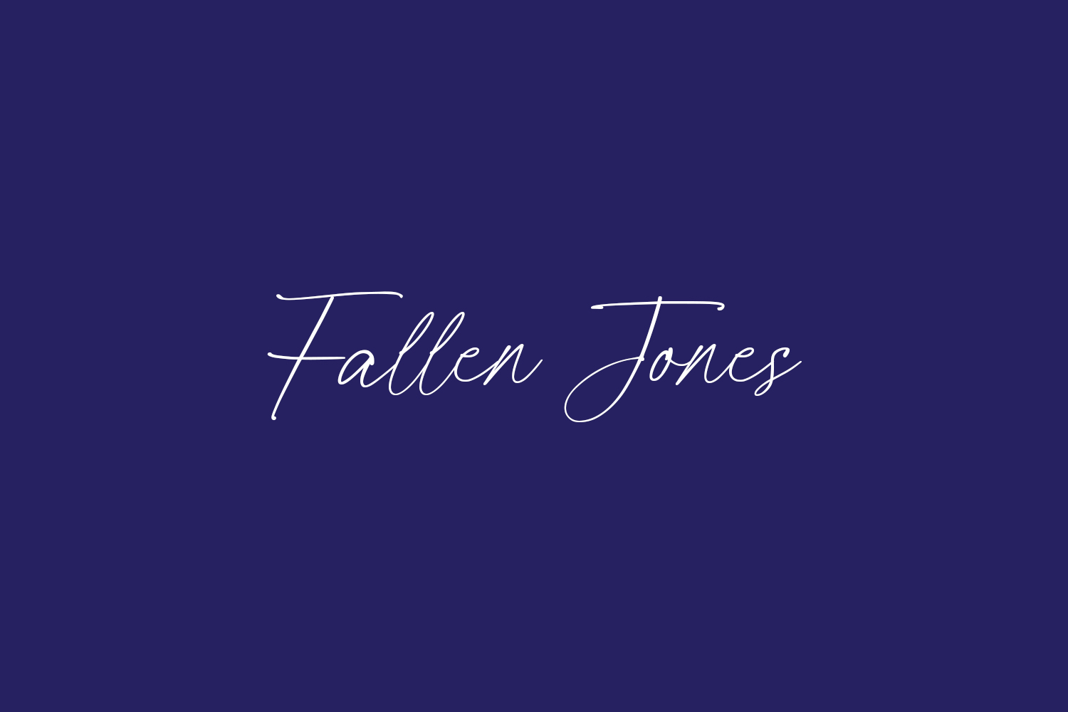 Fallen Jones Free Font