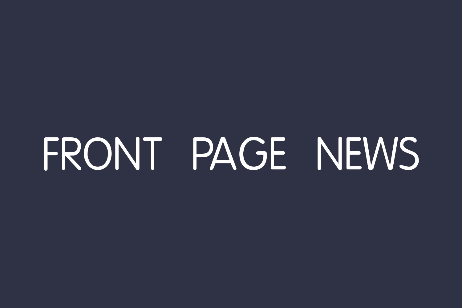 Front Page News Free Font